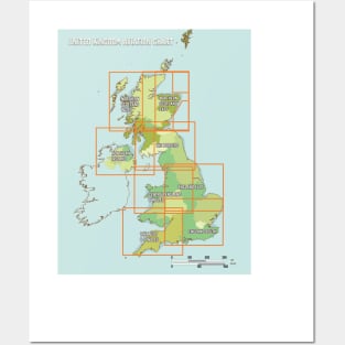 united kingdom aviation chart Posters and Art